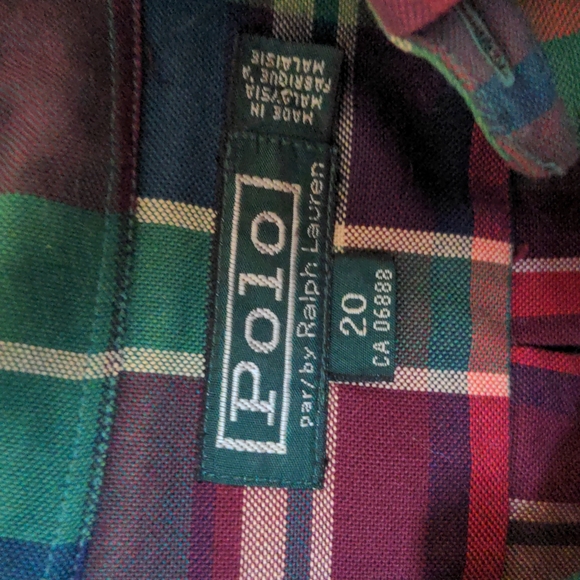 Polo Ralph Lauren Men's Plaid shirt Size 20 - Picture 2 of 2
